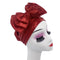 Shinning Multi-layer Bowknot Turban Cap for Woman Fashion African Headtie Nigeria Wedding Turbans Hat Muslim Headwrap Bonnet