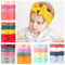3/4/5/6Pcs/set Cute Bowknot Baby Headband Turban Solid Color Newborn Baby Girls Elastic Hair Bands Soft Nylon Hair Accessories