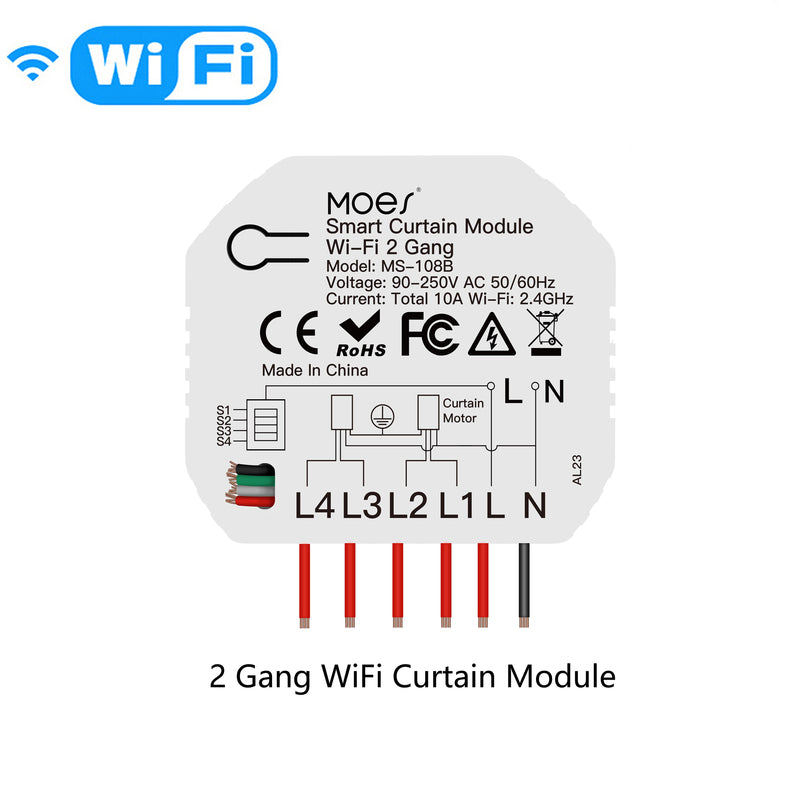 Moes Smart ZigBee WiFi Switch Module Dimmer Curtain Switch Smart Life App Remote Control Alexa Google Home Voice Control