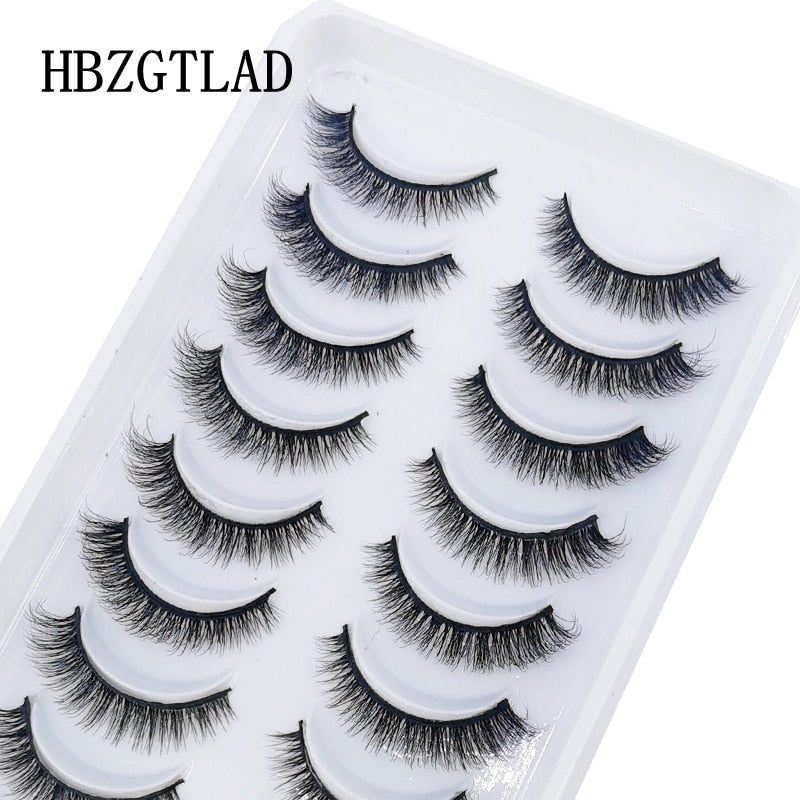NEW 10 Pairs Natural False Eyelashes Fake Lashes Long Makeup 3d Mink Lashes Extension Eyelash Mink Eyelashes for Beauty 54
