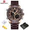NAVIFORCE Men Watch Luxury Brand Sport Watch For Men Digital Chronograph Quartz Wristwatch Military Waterproof Steel Band Clock