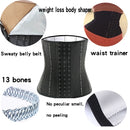 Sauna Sweat Belt Sweat To Lose Weight Woman Postpartum Waist Trainer Slimming Sheath Woman Flat Belly Fat Burning Girdle Corset