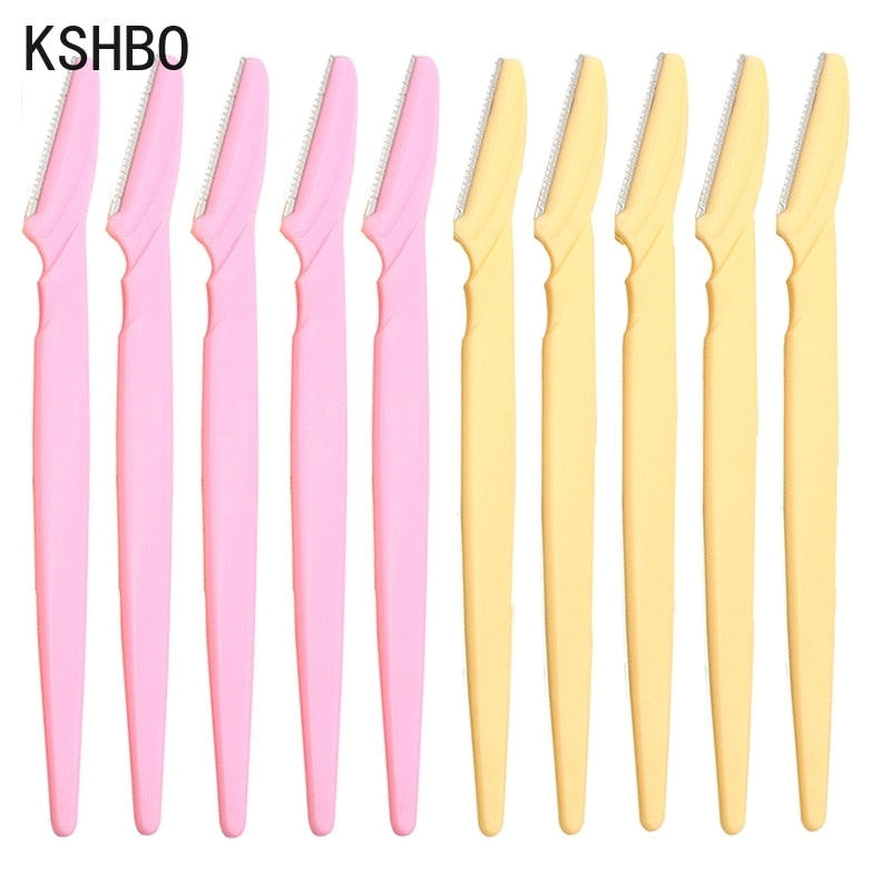 3/10/15 Pcs Professional Trimmer Safe Blade Shaping Knife Eyebrow Blades Face Hair Removal Scraper Shaver Makeup Beauty Tools