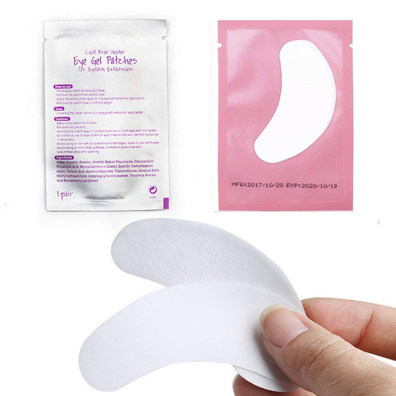 50/100pairs Eyelash Extension Paper Patches Grafted Eye Stickers 7 Color Eyelash Under Eye Pads Eye Paper Patches Tips Sticker