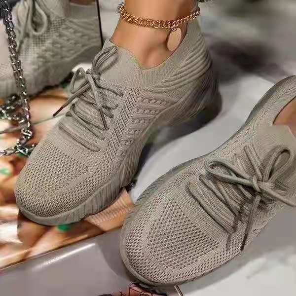 Sneakers Shoes 2022 Fashion Lace Up Platform Shoes for Women&