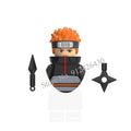 Naruto Sasuke Kakashi Akatsuki bricks Building Blocks Anime cartoon Mini Action Figures Heads Assembly Toys kids Christma Gifts