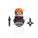 Naruto Sasuke Kakashi Akatsuki bricks Building Blocks Anime cartoon Mini Action Figures Heads Assembly Toys kids Christma Gifts