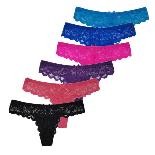 5 PCS/Set Sexy Lace Thong Women Low Waist Panties Transparent Underwear Ladies Lingere Panty Underware Womens G String 87169