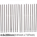 20 Pcs Stainless Steel Metal Cable Ties Exhaust Wrap Coated Locking Metal Zip-Exhaust Multifunctional Locking Cable Ties