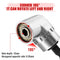 105 Degree Right Angle Drill Attachment and Flexible Angle Extension Bit Kit for Drill or Screwdriver 1/4" Socket Adapter Tools
