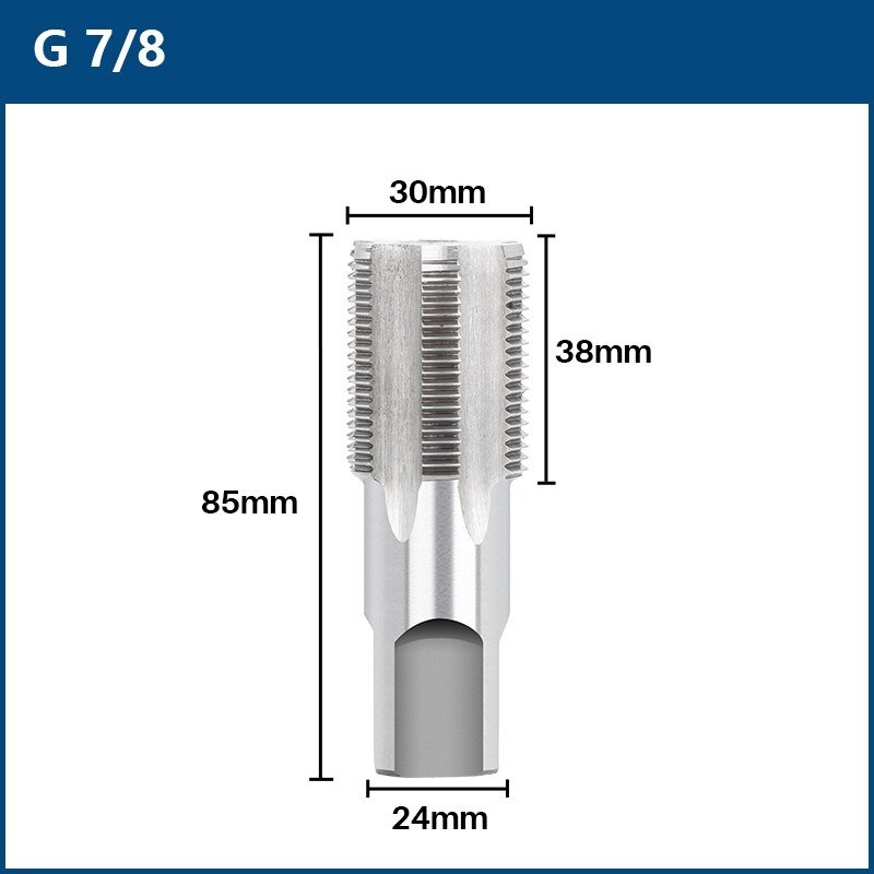 XCAN HSS Pipe Tap 1/8 1/4 3/8 1/2 3/4 1&#39;&#39; Metal Screw Thread Tap Threading Tools Hand Tools