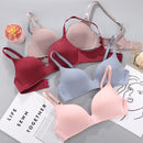 Sexy No Wire Push Up Underwear Women Seamless Bra Girls Students Breathable Thin Bras Female&