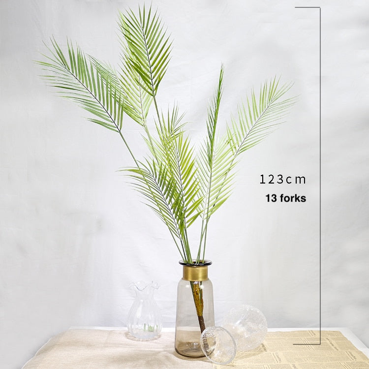 Multiple Green Large Artificial Palm Tree Plastic Plants Garden Home Outdoor Decorations Scutellaria Tropical Tree Fake Plants