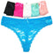 5 PCS/Set Sexy Lace Thong Women Low Waist Panties Transparent Underwear Ladies Lingere Panty Underware Womens G String 87169