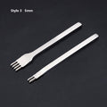 3/4/5/6mm Spacing Punch Tool For Leather Hole Punches Tool Lacing Stitching Sewing DIY Leather Craft Tools 1/2/4/6 Prong