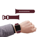Silicone Bracelet Band For Apple Watch Strap 8 7 6 5 4 3 2 SE 42MM 38MM 44MM 40MM Strap For iWatch 41MM 45MM Smart Watch correa
