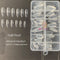 Gel Nails Extension System Full Cover Sculpted Clear Stiletto Coffin False Nail Tips 240pcs/bag