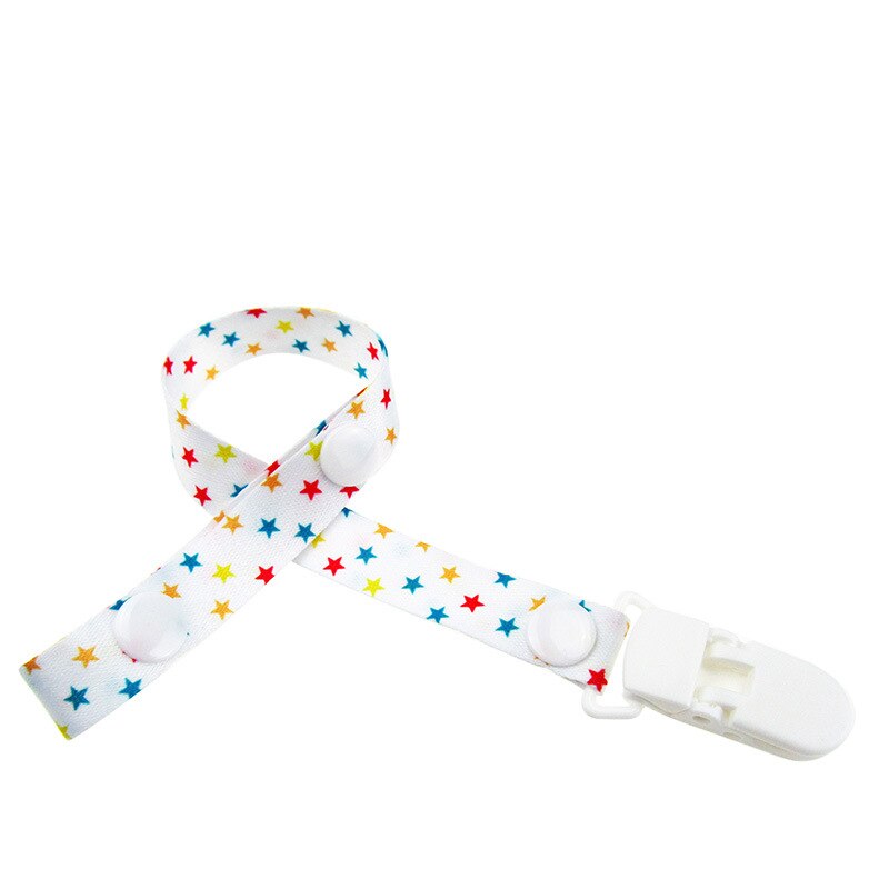 1pc Adjust Baby Pacifier Clip Chain Ribbon Dummy Holder Soother Pacifier Clips Strap Nipple Holder for Infant Feeding