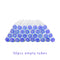 50pcs Reusable Eyelash Brush Tube Disposable Eyelash Wands Eyebrow Brush Replaceable Dust-proof Sparkling Broken Diamond Bottom