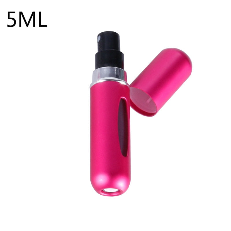 5ML/8ML Mini Small Perfume Refillable Bottle Portable Aluminum Atomizer Travel Refill Perfume Spray Bottle Cosmetic Container