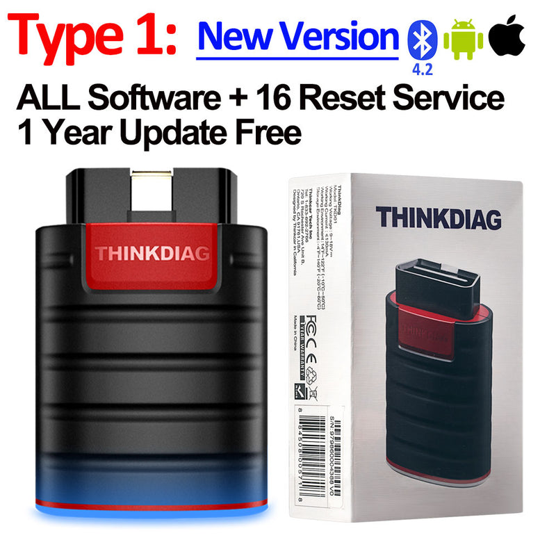 2023 THINKCAR Thinkdiag Old Version Full System all car 16 Reset Service 1 Year Free OBD2 Diagnostic Tool Active Test ECU Coding