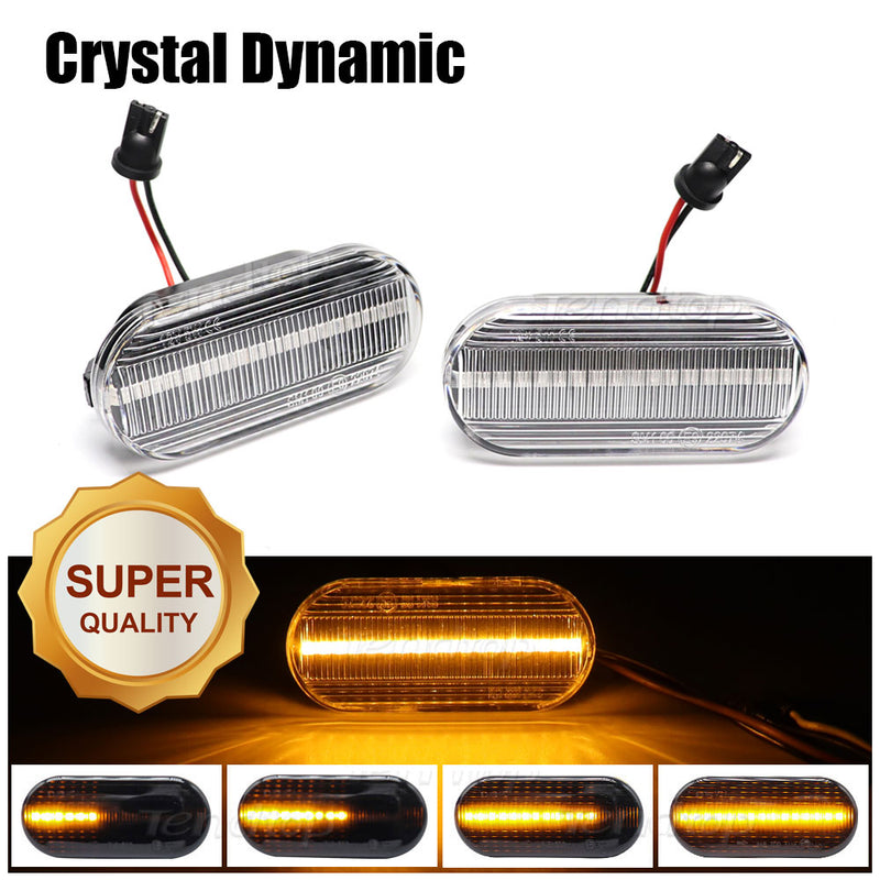 Sequential Turn Signal LED Side Light Turn Repeater Mirror Lamp For Volkswagen VW Bora Golf 3 4 Passat 3BG Polo SB6 SEAT Ibiza