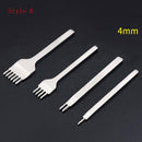 3/4/5/6mm Spacing Punch Tool For Leather Hole Punches Tool Lacing Stitching Sewing DIY Leather Craft Tools 1/2/4/6 Prong