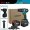 21V 13MM Brushless Electric Drill 115N/M 4000mah Battery Cordless Screwdriver With Impact Function Can Drill Ice Power Tools