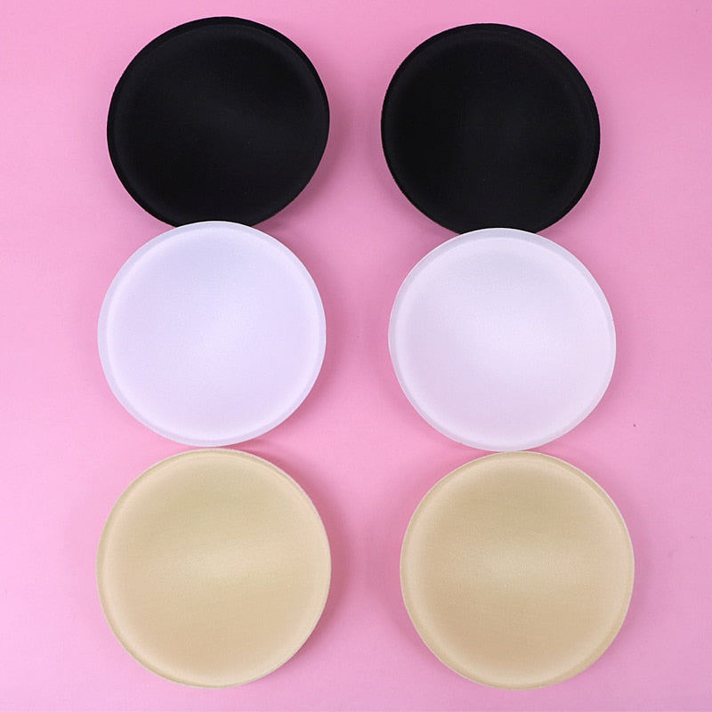 6pcs/3pair Sponge Bra Pads Push Up Breast Enhancer Removeable Bra Padding Inserts Cups for Swimsuit Bikini Padding Intimates