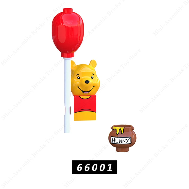 Disney Mini Action Toy Figures Building Blocks Cartoon dolls Toy Story Mickey Mouse Winnie The Pooh Frozen Stitch Donald Duck