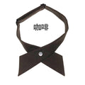 Crisscross bow tie fashionsolid color  detachable collar jk Apparel Accessories