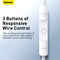 Baseus Wired Earphone H17 3.5mm In-ear with Microphone for Samsung Galaxy Xiaomi Huawei 3.5mm Ports Devices HiFi Sport Headphone