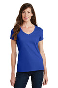 Port & Company Ladies Fan Favorite V-Neck Tee. LPC450V-T-shirts-True Royal-4XL-JadeMoghul Inc.