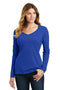 Port & Company Ladies Long Sleeve Fan Favorite V-Neck Tee. LPC450VLS-T-shirts-True Royal-4XL-JadeMoghul Inc.