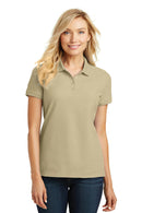 Port Authority Ladies Core Classic Pique Polo. L100-Polos/knits-Wheat-6XL-JadeMoghul Inc.