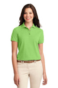Port Authority Ladies Silk Touch Polo. L500-Polos/knits-Lime-4XL-JadeMoghul Inc.