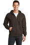 Port & Company - Core Fleece Full-Zip Hooded Sweatshirt. PC78ZH-Sweatshirts/fleece-Dark Chocolate Brown-4XL-JadeMoghul Inc.