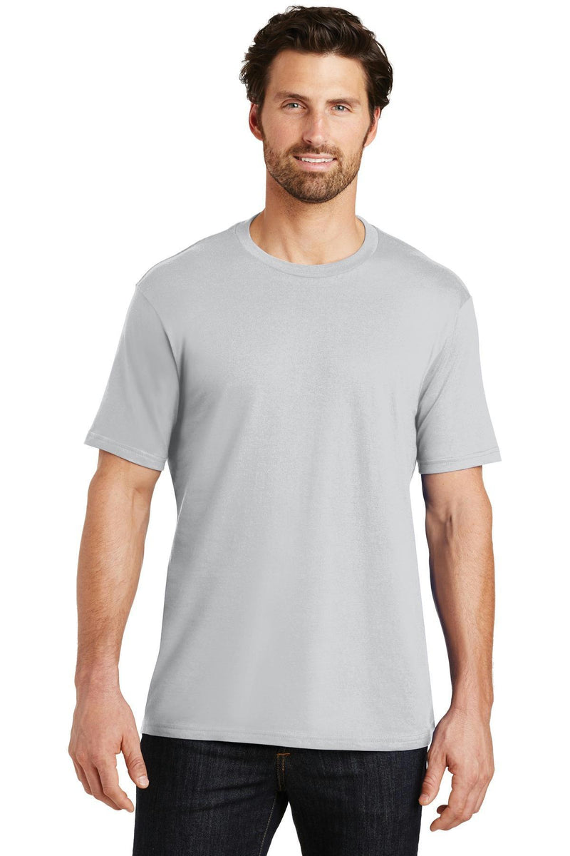 District Made Mens Perfect Weight Crew Tee. DT104-T-shirts-Silver-4XL-JadeMoghul Inc.