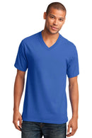 Port & Company Core Cotton V-Neck Tee. PC54V-T-shirts-Royal-4XL-JadeMoghul Inc.