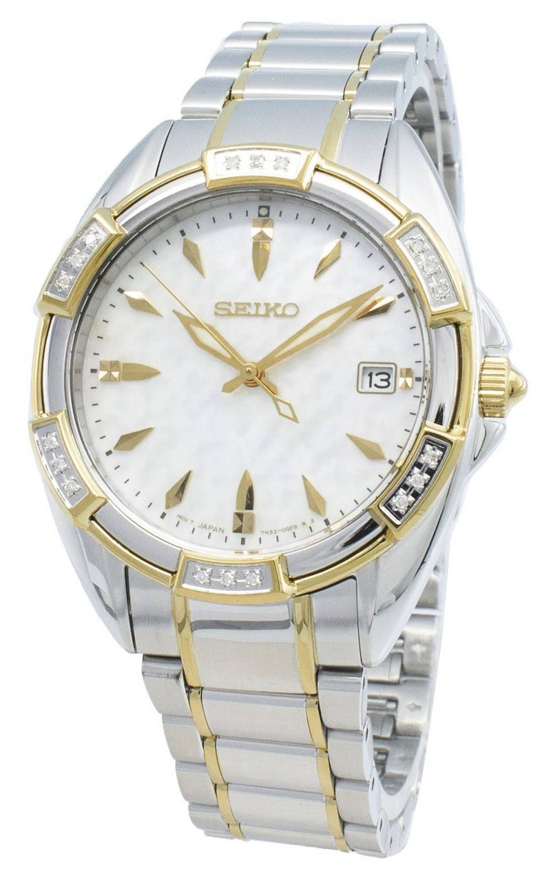 Seiko Classic SKK880P SKK880P1 SKK880 Diamond Accents Quartz Women's Watch