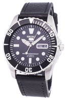 Seiko 5 Sports Automatic Ratio Black Leather SNZF17K1-LS8 Men's Watch