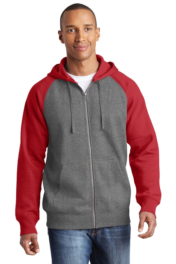 Sport-Tek Raglan Men's Zip Up Hoodies ST269