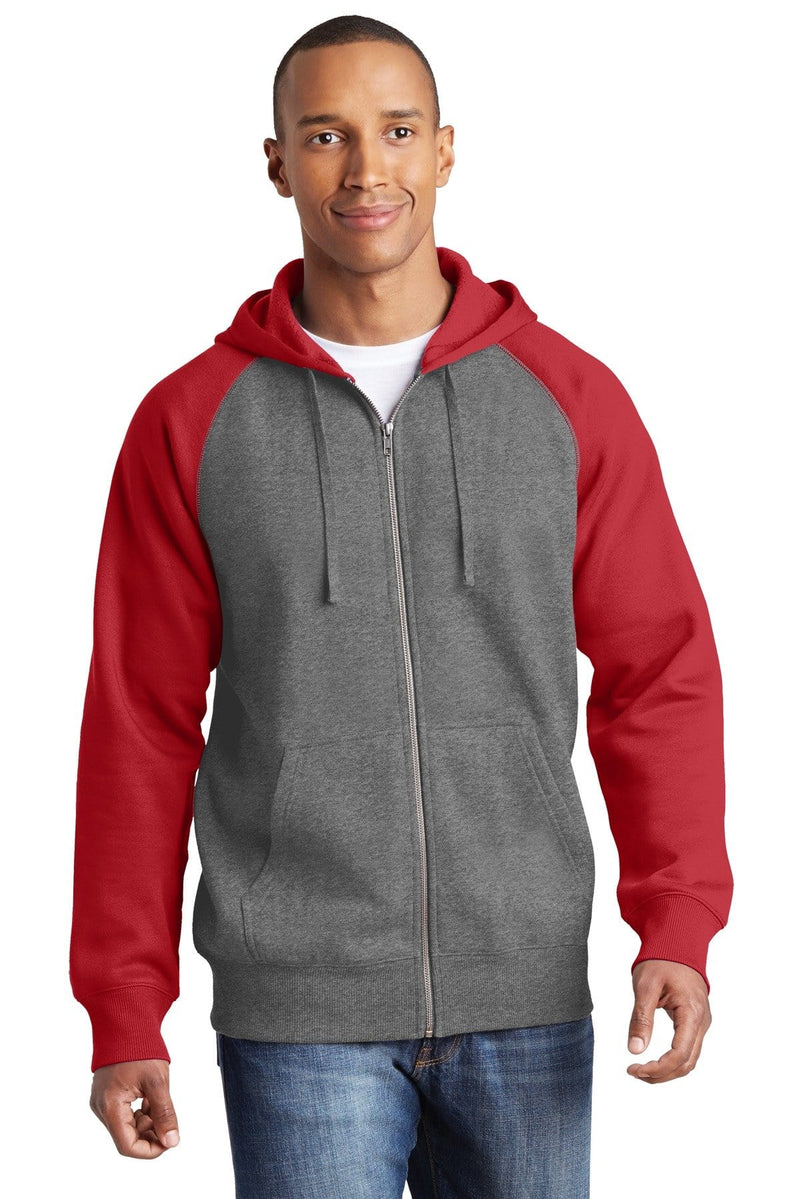 Sport-Tek Raglan Men's Zip Up Hoodies ST269