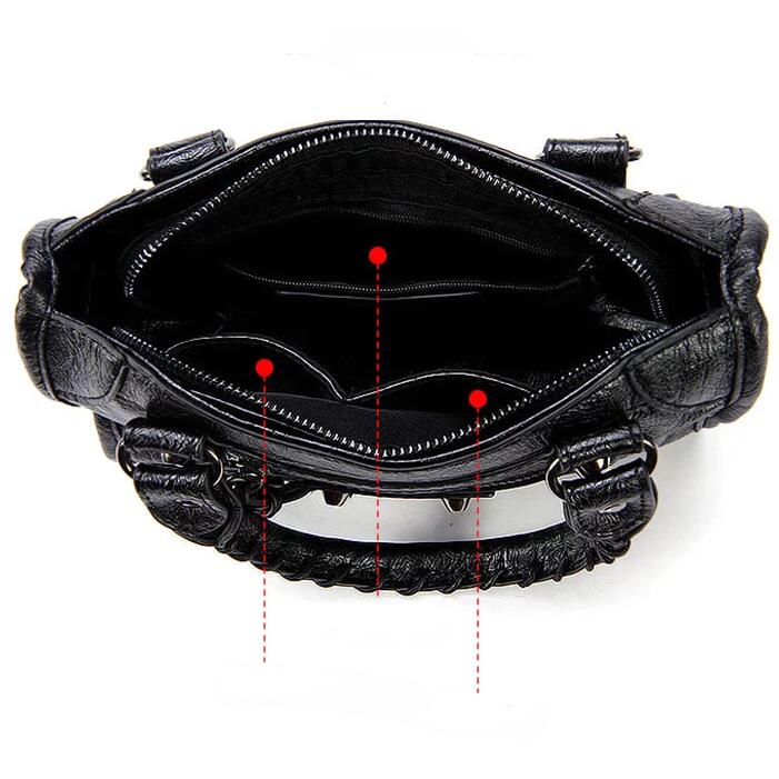Luxury Purses and Handbags Women Bags Brand Designer Soft Tassel Motorcycle Bag Chic PU Leather Stylish Crossbody Shoulder Bag