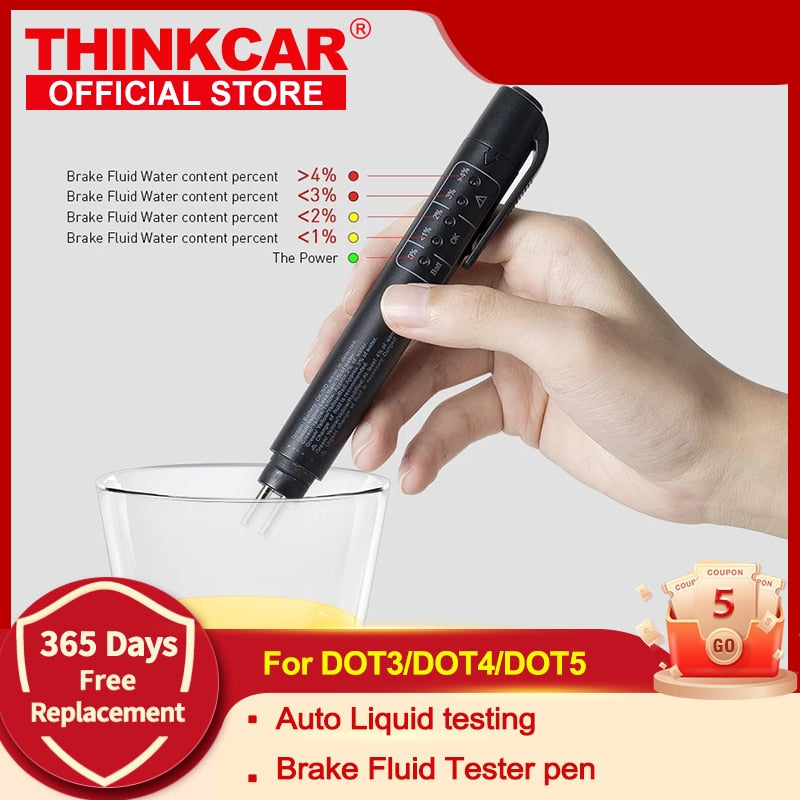 Auto Liquid testing Brake Fluid Tester pen for DOT3/DOT4 Accurate brake Oil test Quality Check Automotivo Car accessories