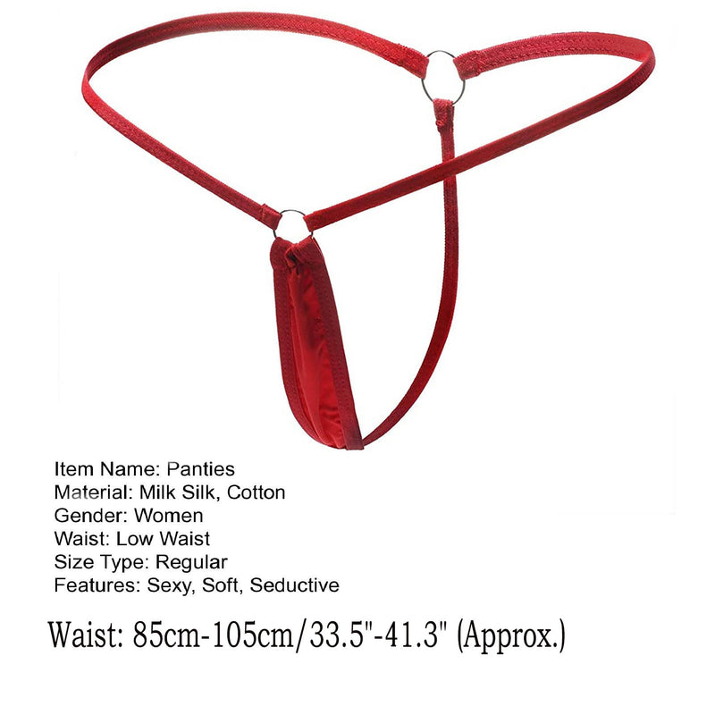 Thin  Popular Color Block Sexy G-string Female Women Thong Skinny   for Daily Wear