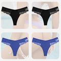4PCS/Set Sexy Women Cotton Panties Lace Thong Underwear for Female Intimates Lingerie T-Back Floral Hollow Out Plus Size Panties