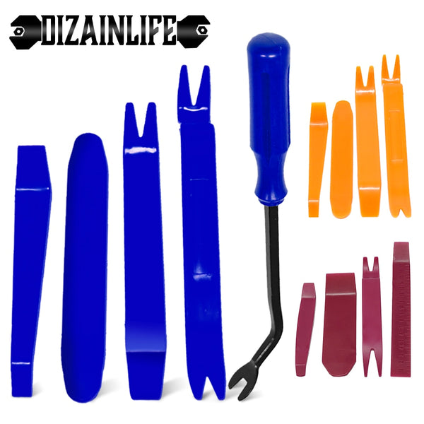 Portable 4/5Pcs Auto Car Door Clip Trim Removal Tools Kits Plastic Radio Panel Trim Disassembly Tool Car Interior Repairing Tool