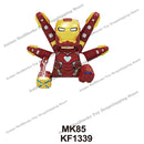 XP193 D009 WM718 Mark suit Disney anime movie figurine dolls mini plastic action toy figures Assemble blocks Christmas gifts