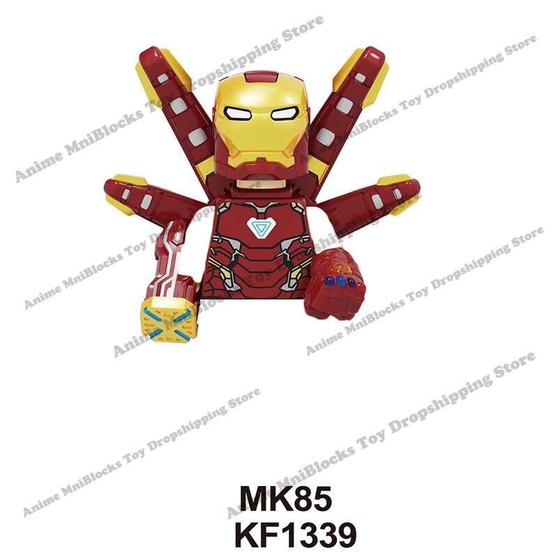 XP193 D009 WM718 Mark suit Disney anime movie figurine dolls mini plastic action toy figures Assemble blocks Christmas gifts